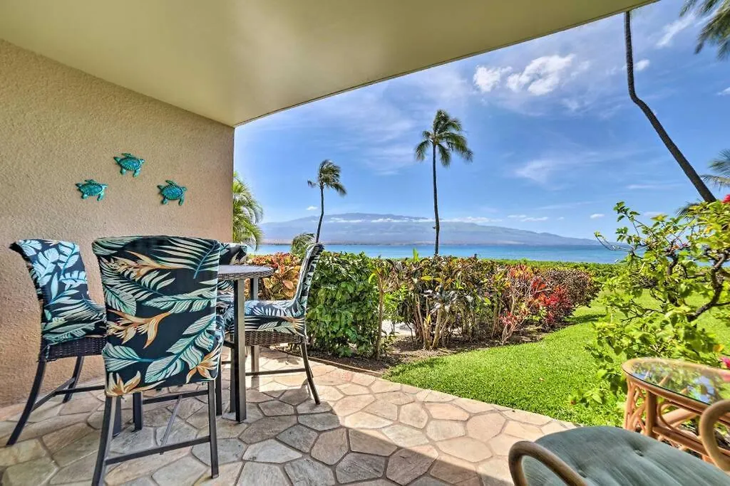 Appartement Stunning Maui Direct Ocean Front On The Beach, Walk To From Condo, Watch Turtles, Whales, Ac In Ocean View Pool And Wailuku