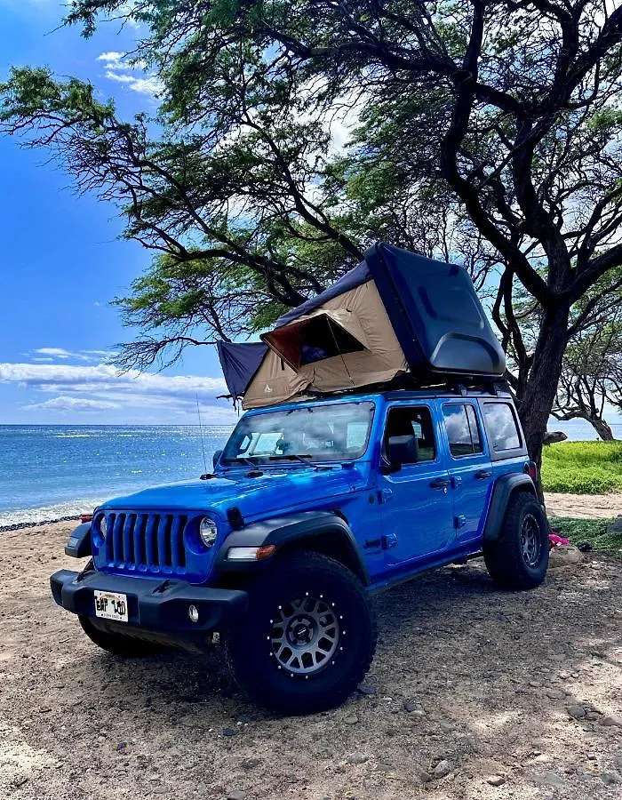 Luxury tent Aloha Glamp's Maui Adventure: Jeep & Rooftop Tent Island Exploration