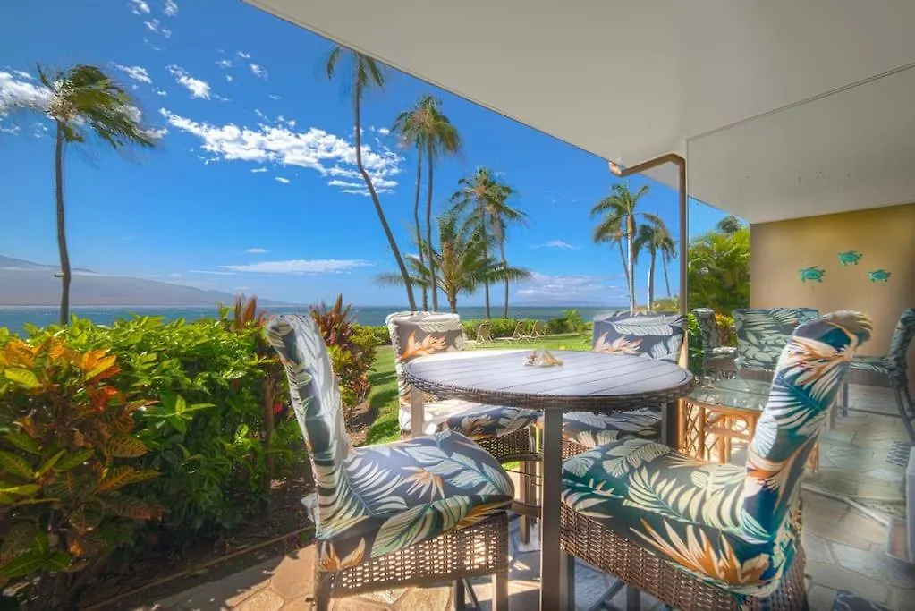 Stunning Maui Direct Ocean Front On The Beach, Walk To From Condo, Watch Turtles, Whales, Ac In Ocean View Pool And Appartement Wailuku