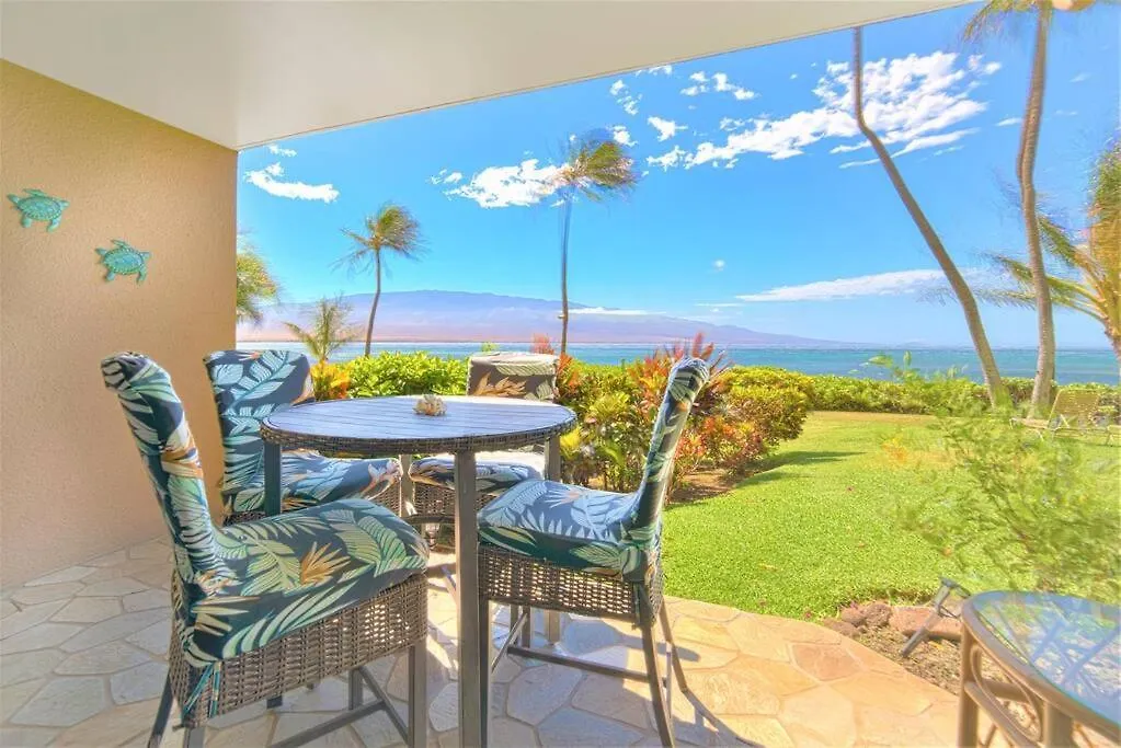 Appartement Stunning Maui Direct Ocean Front On The Beach, Walk To From Condo, Watch Turtles, Whales, Ac In Ocean View Pool And