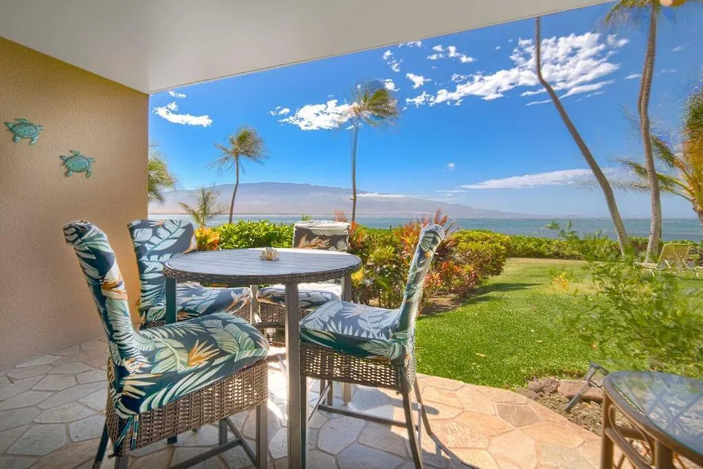 Appartement Stunning Maui Direct Ocean Front On The Beach, Walk To From Condo, Watch Turtles, Whales, Ac In Ocean View Pool And