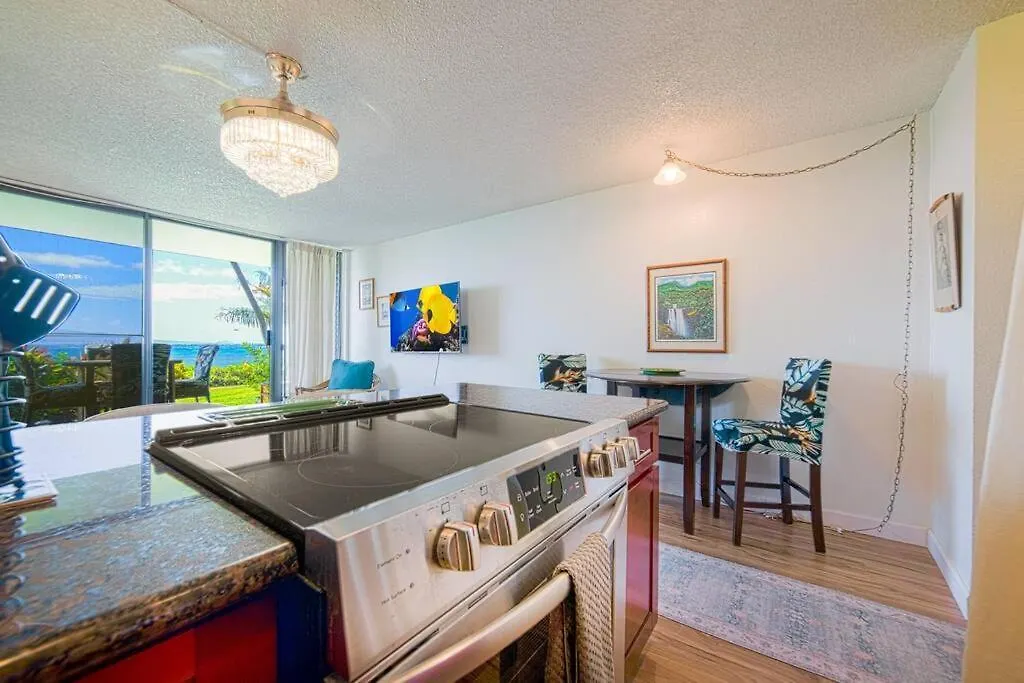 Appartement Stunning Maui Direct Ocean Front On The Beach, Walk To From Condo, Watch Turtles, Whales, Ac In Ocean View Pool And Wailuku