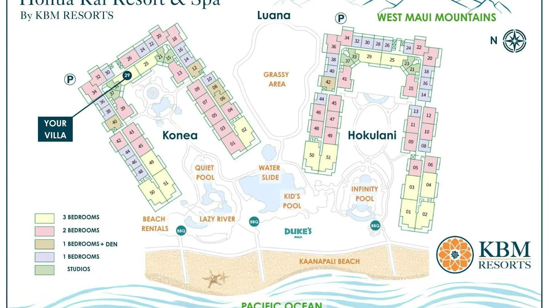 Appartement Kbm Free Car Honua Kai Konea Hkk-229 Corner W Xl Lanai Ocean View