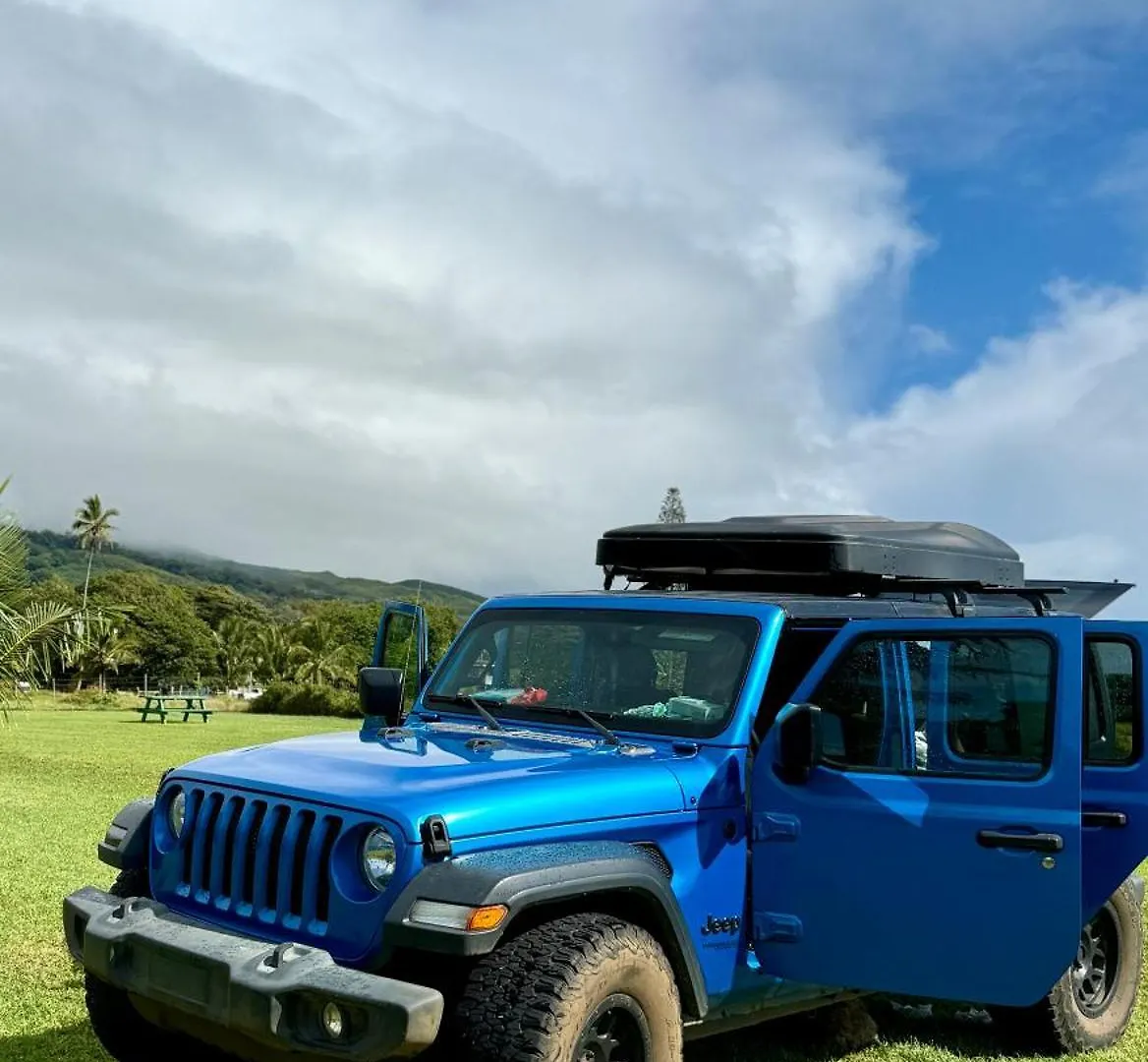 Embark On A Journey Through Maui With Aloha Glamp's Jeep And Rooftop Tent Allows To Discover Diverse Campgrounds, Unveiling The Island's Beauty From Unique Perspectives Each Day *