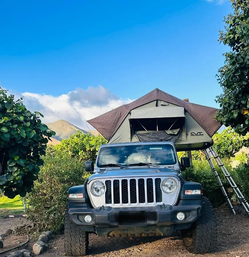 Aloha Glamp's Maui Rooftop Adventure Luxury tent Paia