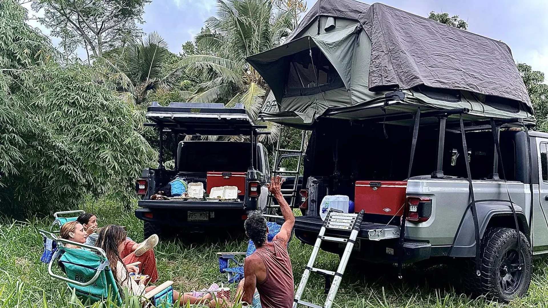 Embark On A Journey Through Maui With Aloha Glamp's Jeep And Rooftop Tent Allows To Discover Diverse Campgrounds, Unveiling The Island's Beauty From Unique Perspectives Each Day