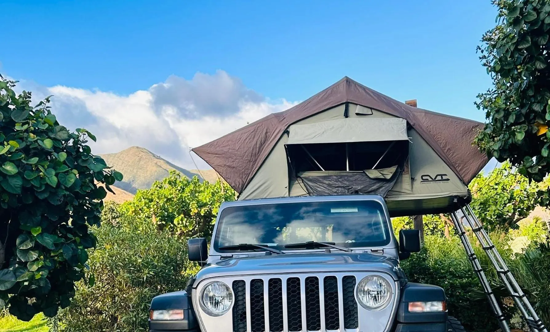 Embark On A Journey Through Maui With Aloha Glamp's Jeep And Rooftop Tent Allows To Discover Diverse Campgrounds, Unveiling The Island's Beauty From Unique Perspectives Each Day