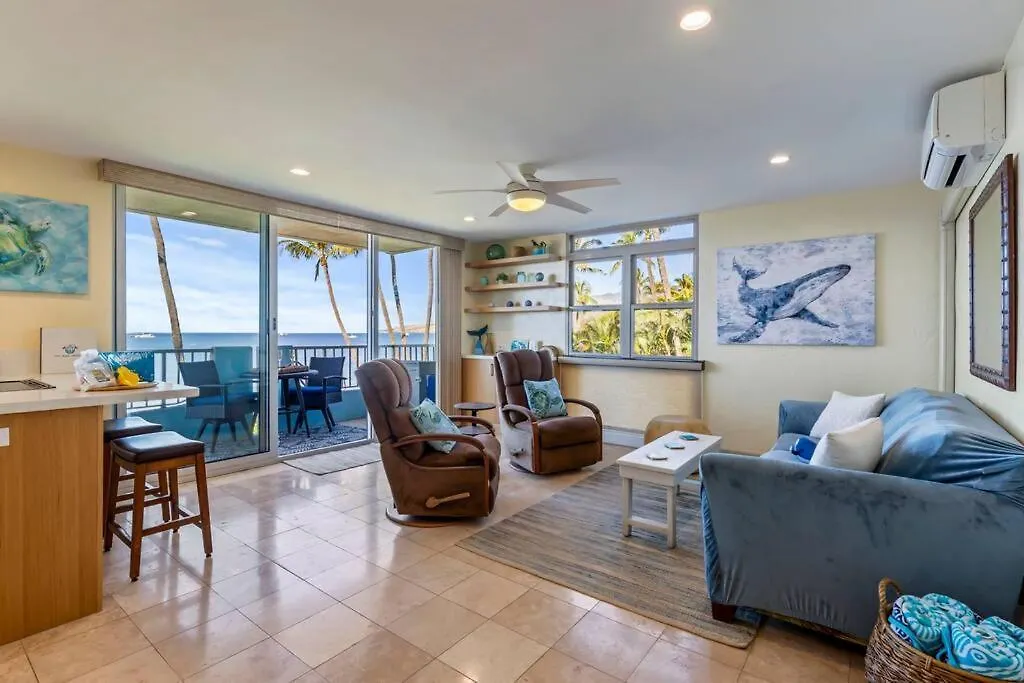 Nani Kai Hale 209- Remodeled Prime Oceanfront 1 Bedroom Gem Kihei
