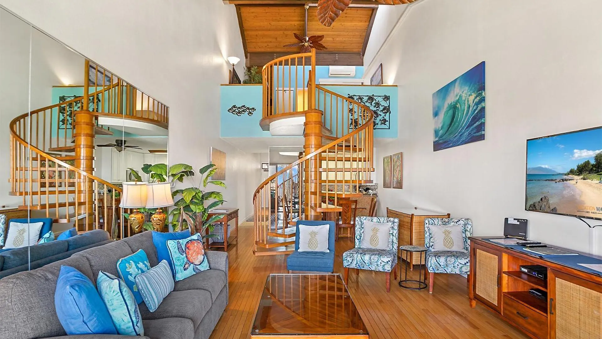 Kamaole Sands 7-406, Courtyard & Ocean Views, Ac