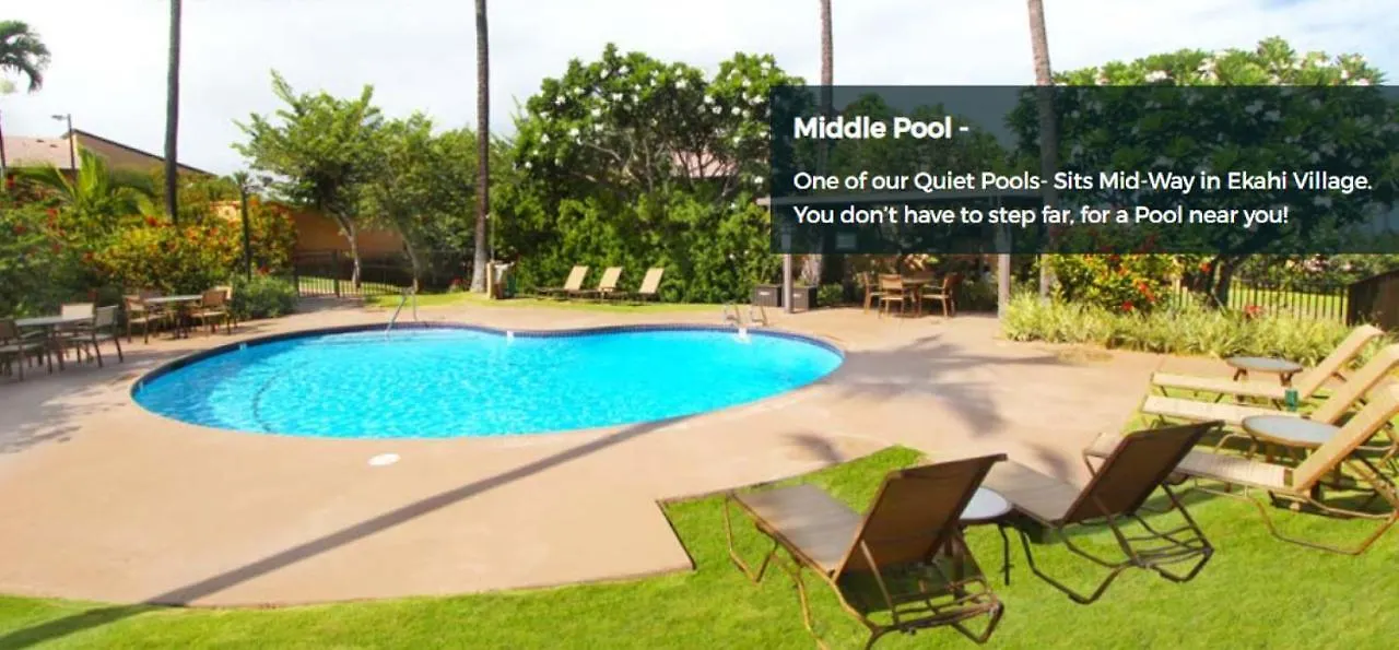 9b Ekahi Village-studio Bath, Garden View - 1 Minute Stroll To Beach! * Wailea (Maui)