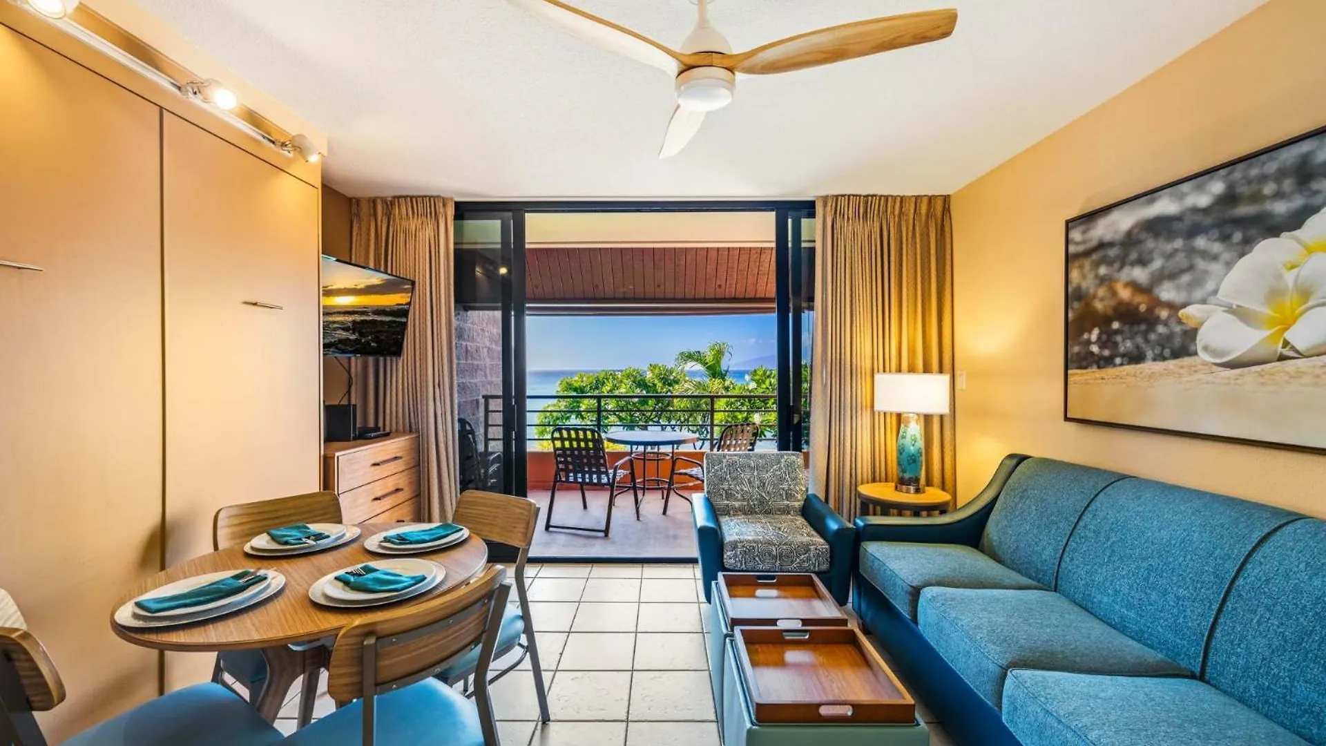 펜션 Kuleana Club #410 Oceanfront 1 Bedroom 1 Bathroom - Gated 2nd Fl *